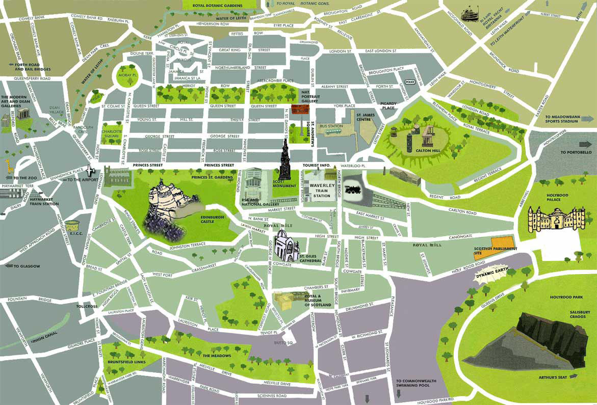 Edinburgh térkép