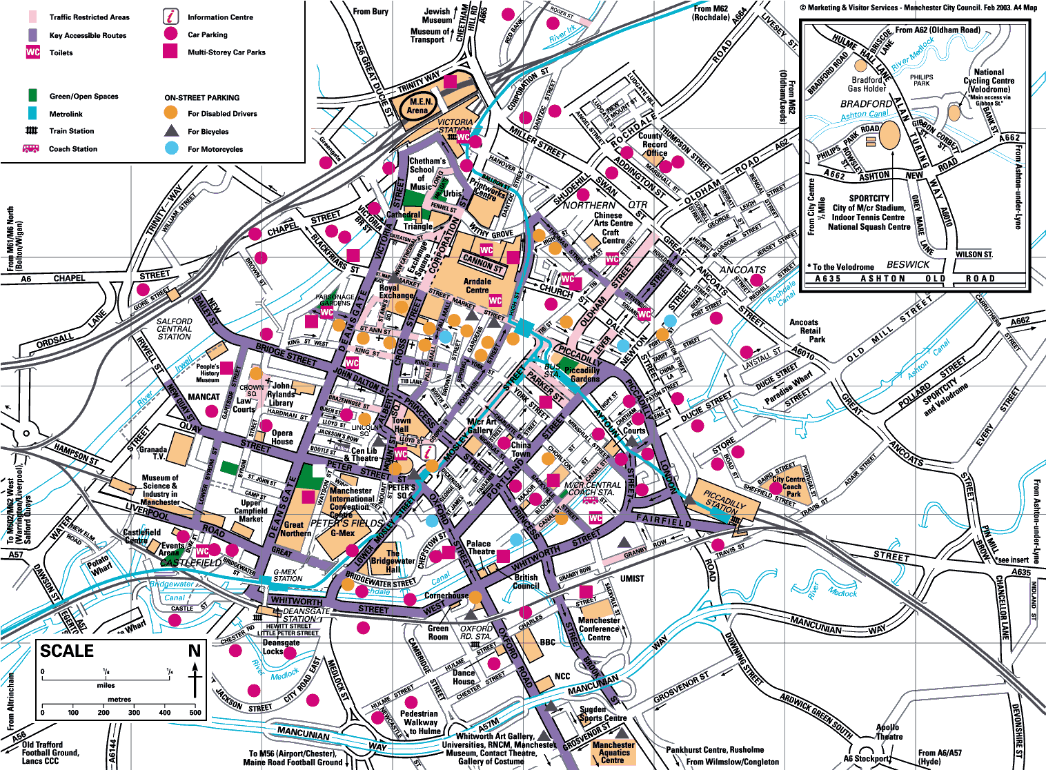 Manchester mapa